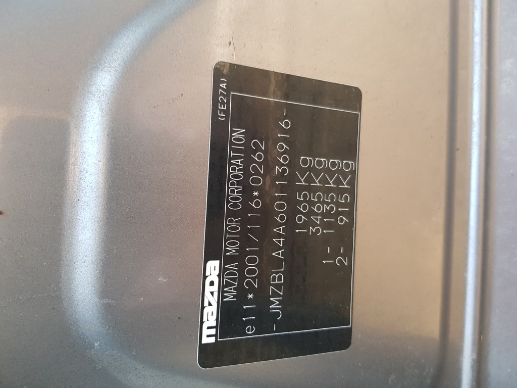 REF 105 MAZDA 3 D SPORT 2009 2183CC DIESEL