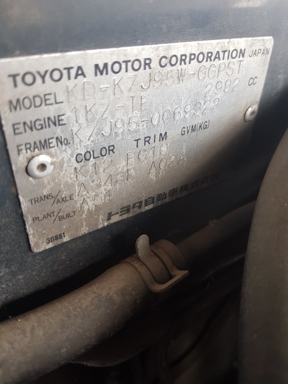 ref 138 Toyota Land Cruiser 4×4 3.0td 1997