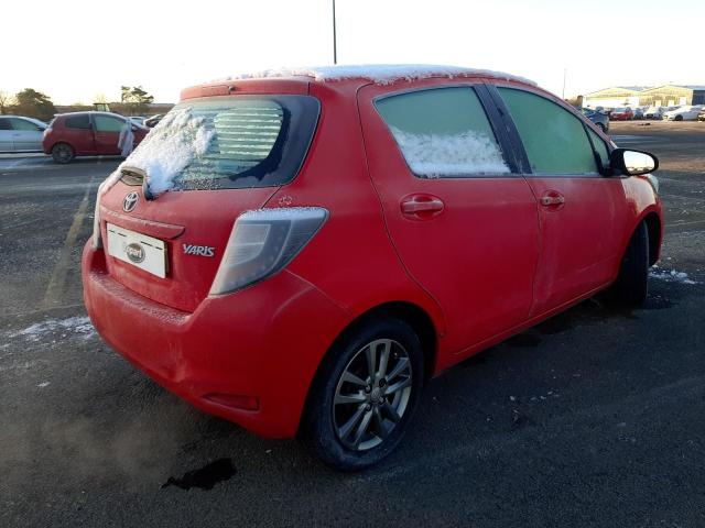 REF 408 TOYOTA YARIS 2013 63 MK3 RED 1.3 PETROL 6 SPEED MANUAL